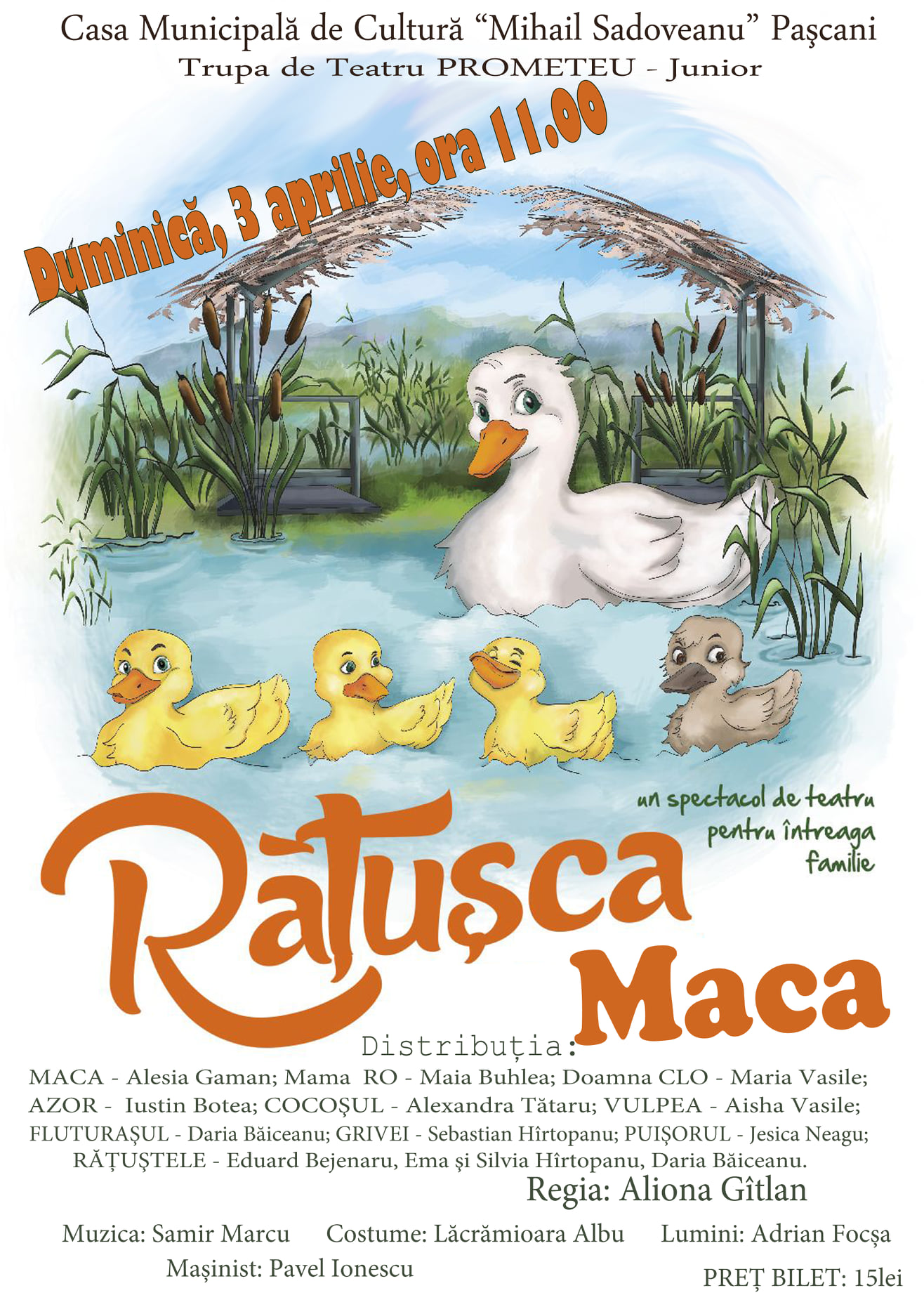Read more about the article Teatru – Rățușca Maca